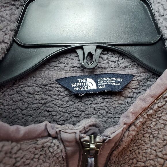 Rare The North Face Womens Sz M Sherpa Teddy Fleece Hoodie Full Zip Jacket - Picture 7 of 13